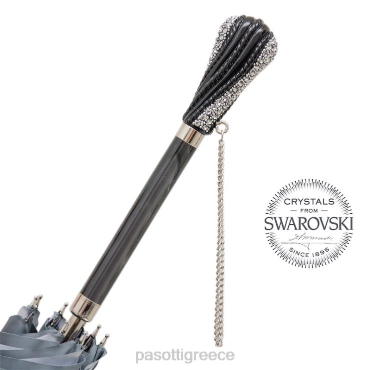 ομπρέλα | PASOTTI 185n 21284-7 s8 - γκρι ομπρέλα swarovski διπλό ύφασμα 2N6B8544 γυναίκες